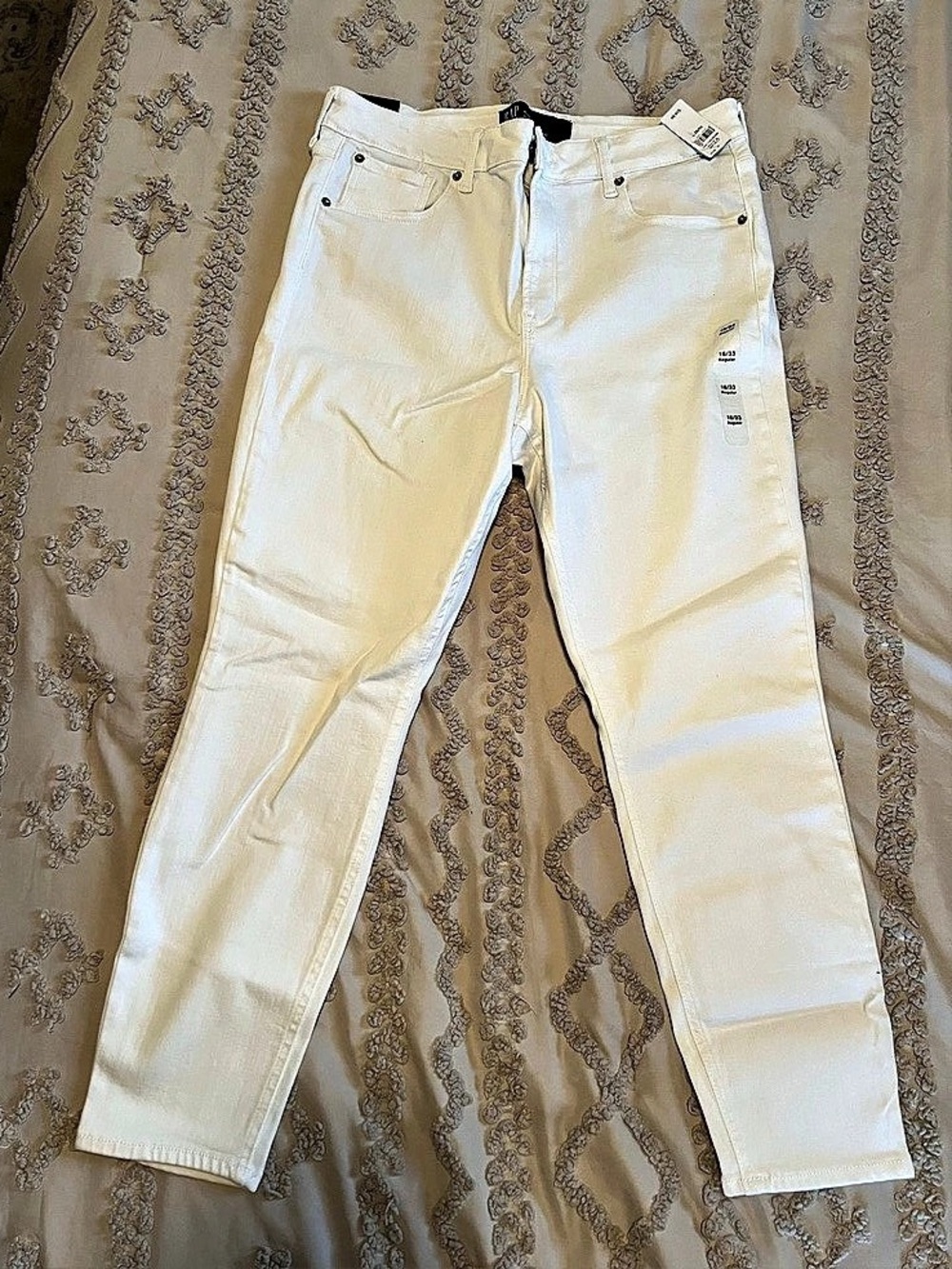 Gap High Rise Universal Legging White Skinny Jeans 16/33R NWT